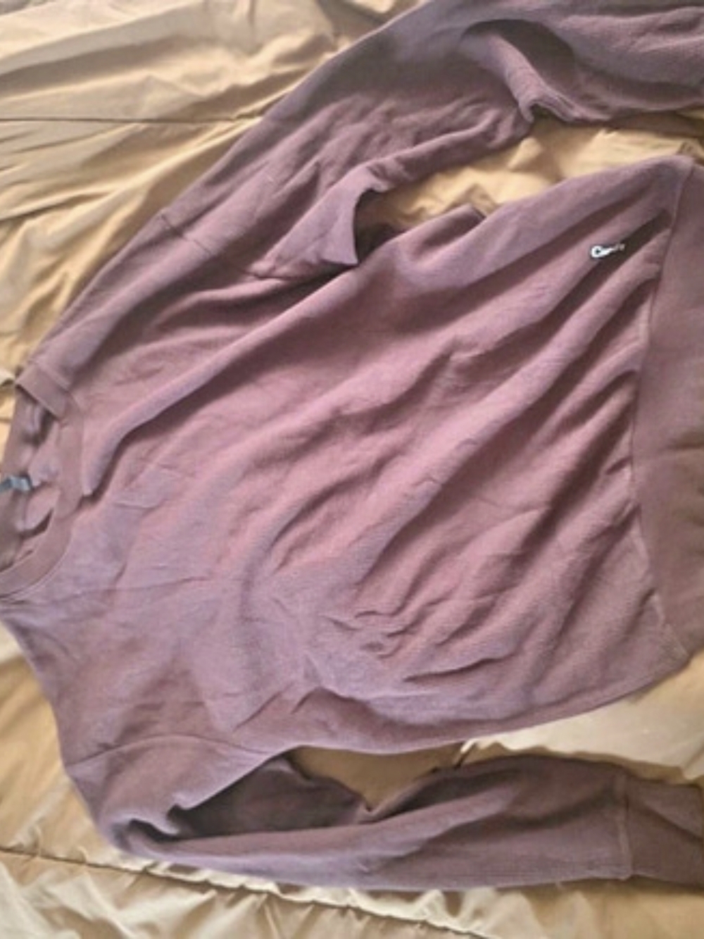 Comfort Colors Mocha Brown Long Sleeve Size Small Like New